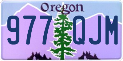 OR license plate 977QJM