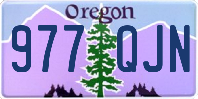 OR license plate 977QJN