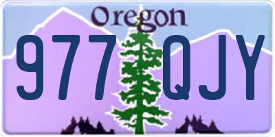 OR license plate 977QJY