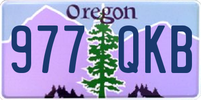 OR license plate 977QKB