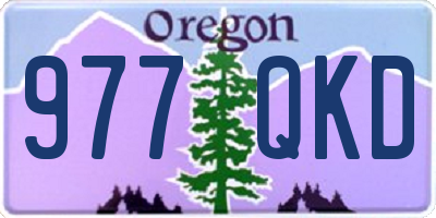 OR license plate 977QKD