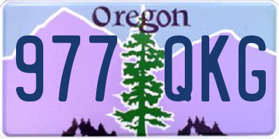 OR license plate 977QKG