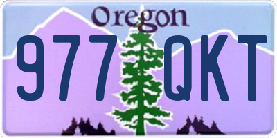 OR license plate 977QKT