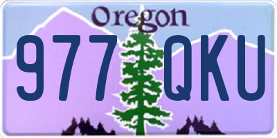 OR license plate 977QKU