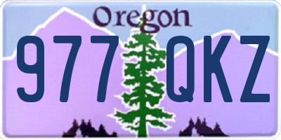 OR license plate 977QKZ