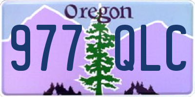 OR license plate 977QLC