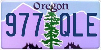 OR license plate 977QLE
