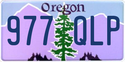 OR license plate 977QLP