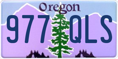 OR license plate 977QLS