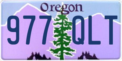 OR license plate 977QLT