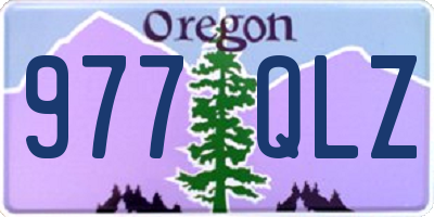 OR license plate 977QLZ
