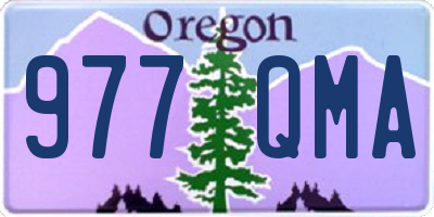 OR license plate 977QMA