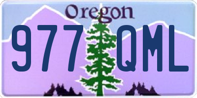 OR license plate 977QML