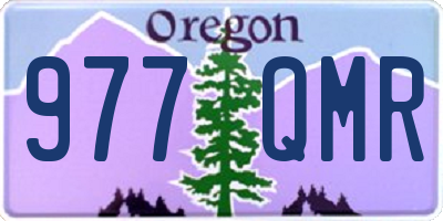 OR license plate 977QMR
