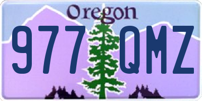OR license plate 977QMZ