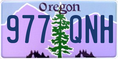OR license plate 977QNH