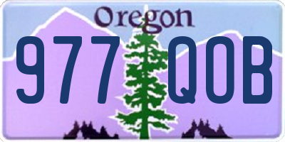 OR license plate 977QOB