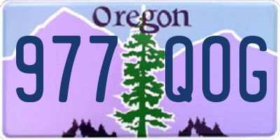 OR license plate 977QOG