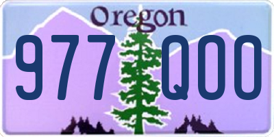 OR license plate 977QOO