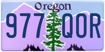 OR license plate 977QOR
