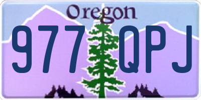 OR license plate 977QPJ
