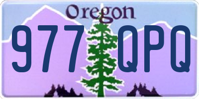 OR license plate 977QPQ