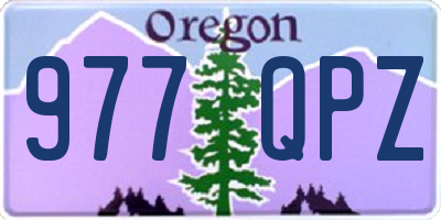 OR license plate 977QPZ