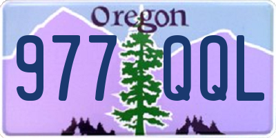 OR license plate 977QQL