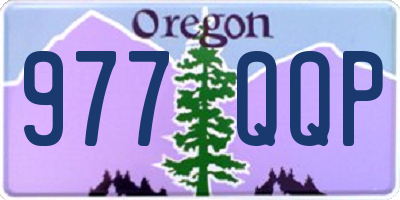 OR license plate 977QQP