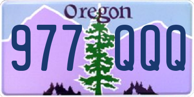 OR license plate 977QQQ