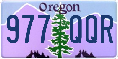 OR license plate 977QQR