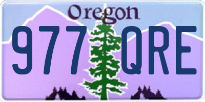 OR license plate 977QRE