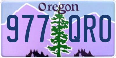 OR license plate 977QRO