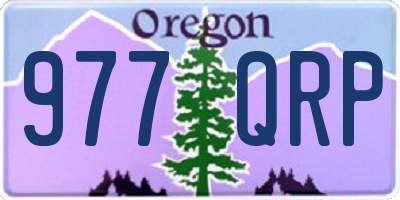 OR license plate 977QRP