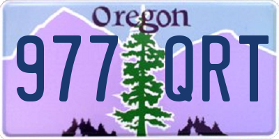 OR license plate 977QRT
