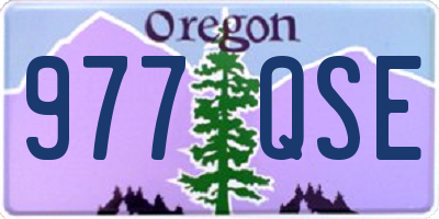OR license plate 977QSE