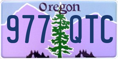 OR license plate 977QTC