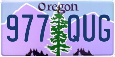 OR license plate 977QUG