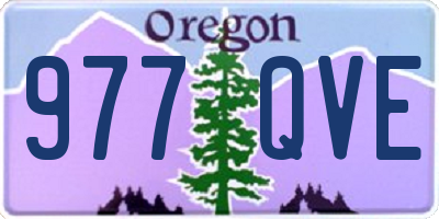 OR license plate 977QVE