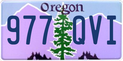 OR license plate 977QVI