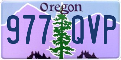OR license plate 977QVP