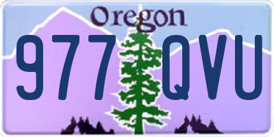OR license plate 977QVU