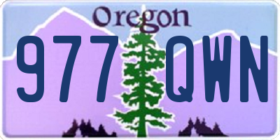 OR license plate 977QWN