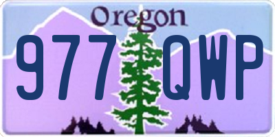 OR license plate 977QWP
