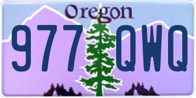 OR license plate 977QWQ
