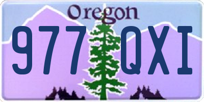 OR license plate 977QXI