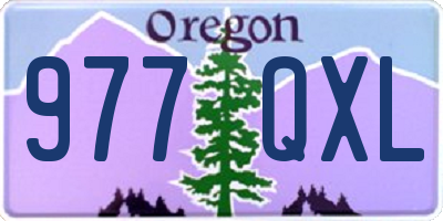 OR license plate 977QXL