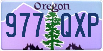 OR license plate 977QXP