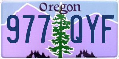 OR license plate 977QYF
