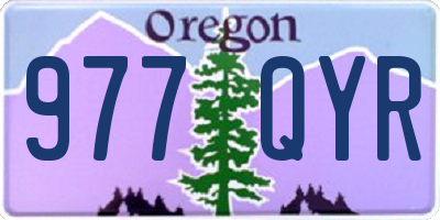 OR license plate 977QYR